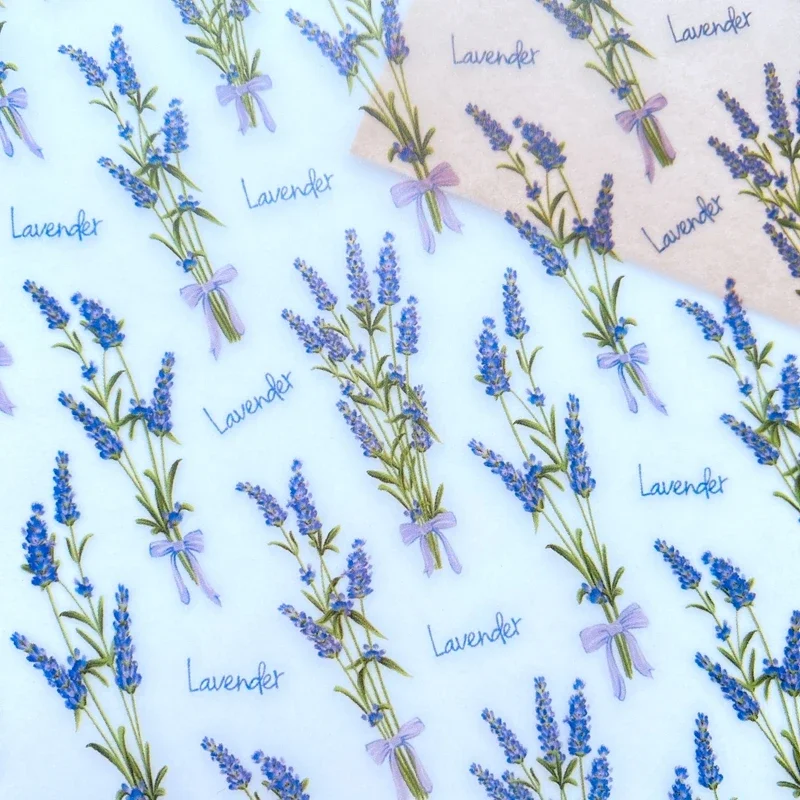 Beeswax Wrap - 100pcs Lavender Handmade Soap Wrapping Paper