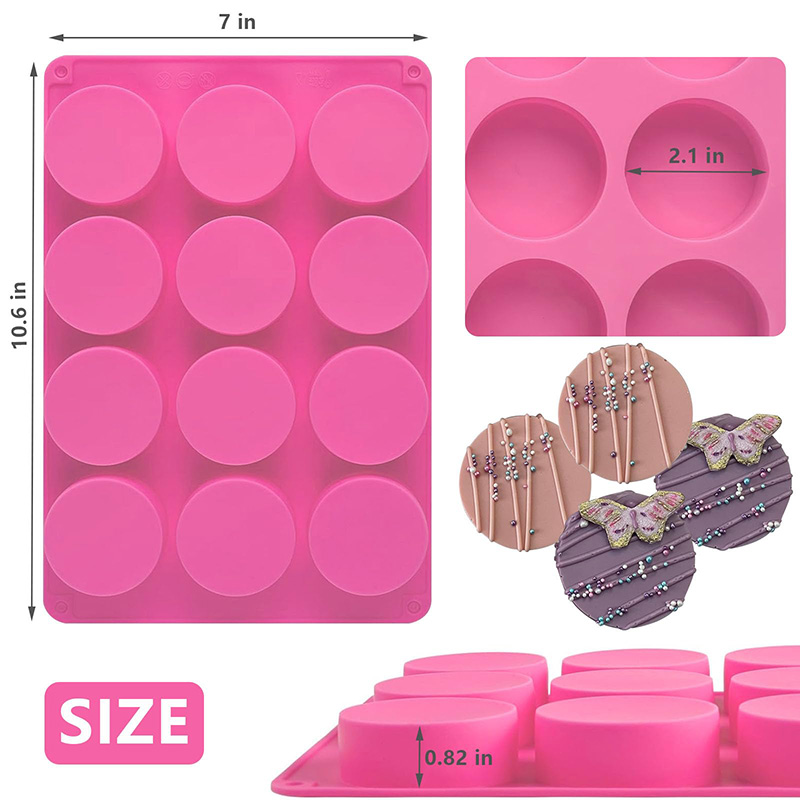 Round Silicone Molds 12-Cavity - Eco Soap 评论和价格