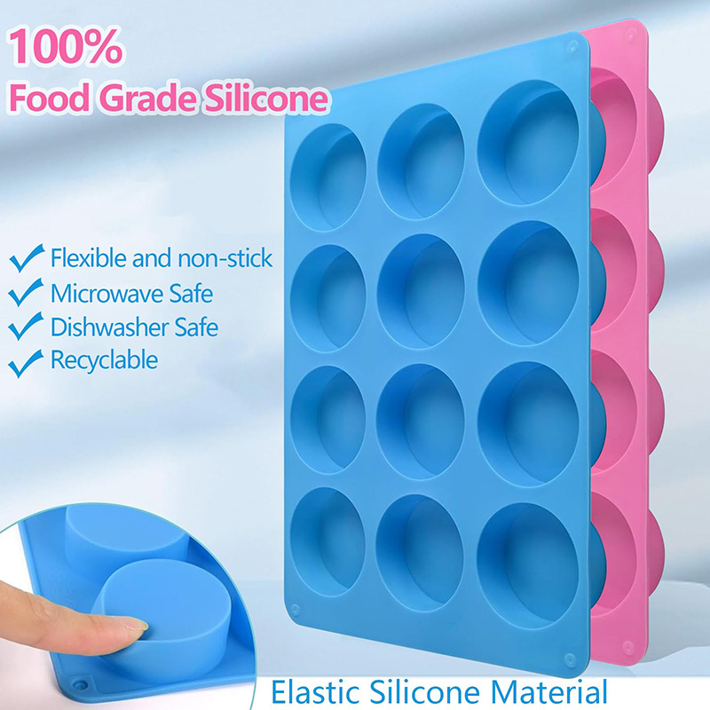 Round Silicone Molds 12-Cavity - Eco Soap 评论和价格