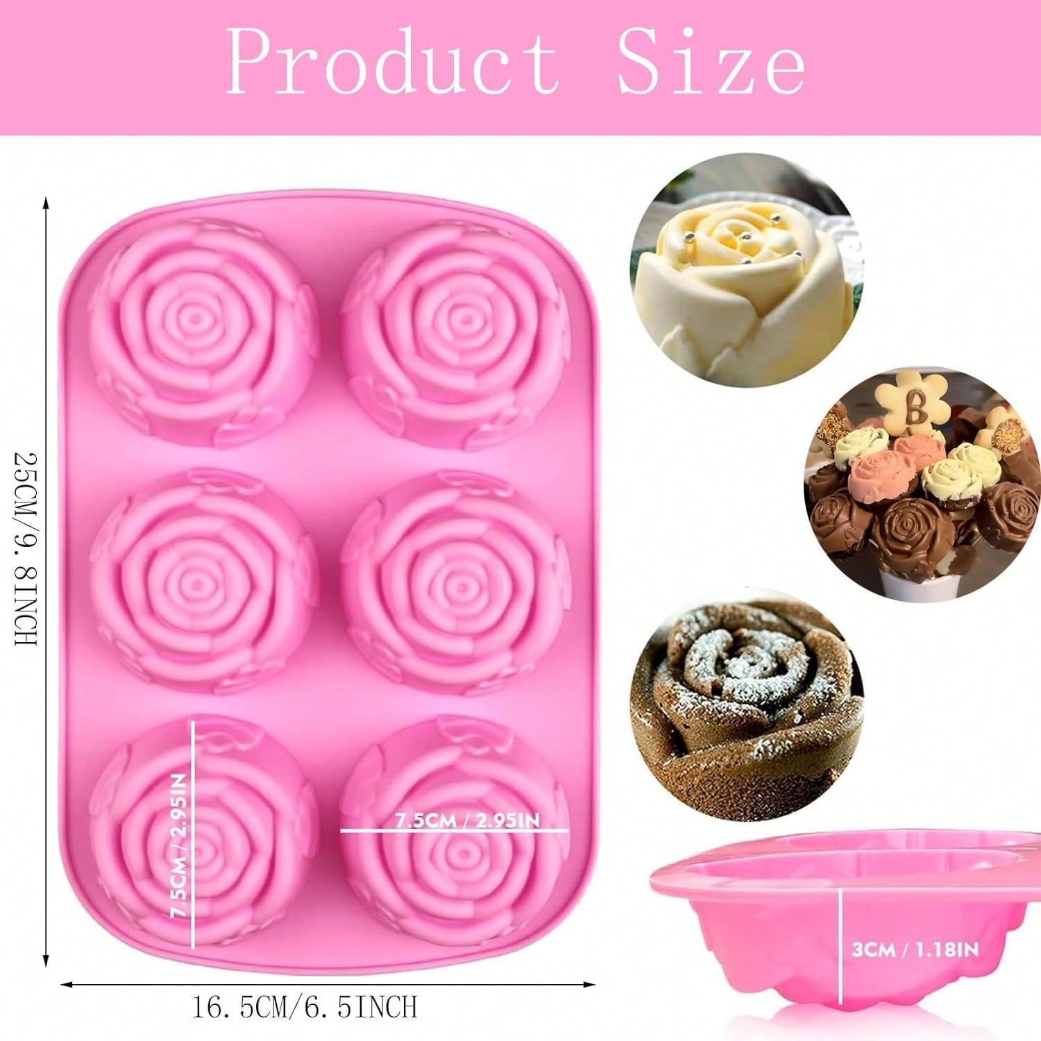 BAKER DEPOT Silicone Mold for  - Eco Soap 评论和价格