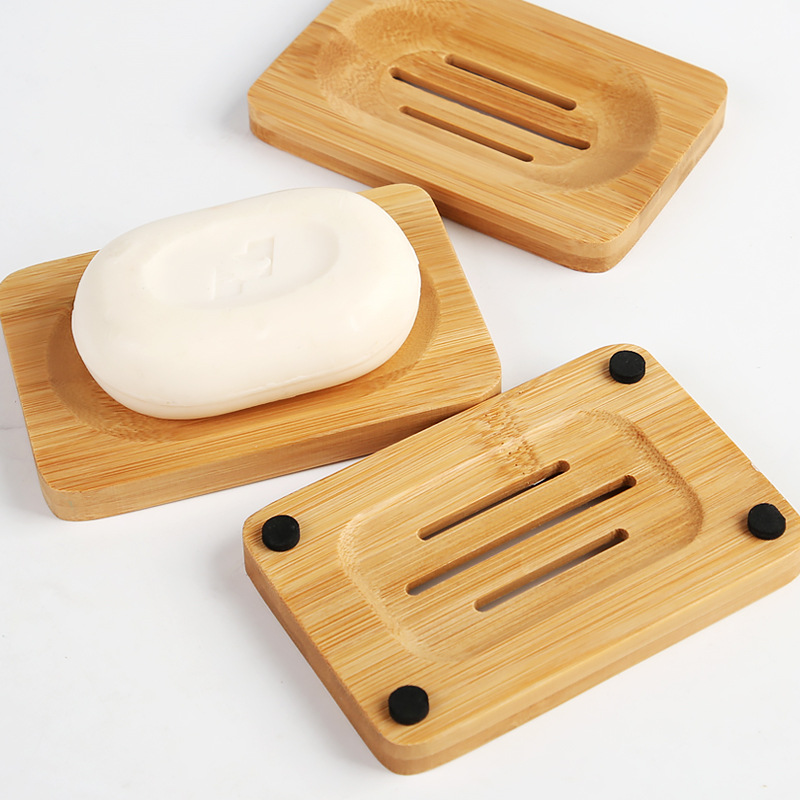 1 Pc Bamboo Wooden Soap Dish,  - Bamboo Cutlery 评论和价格