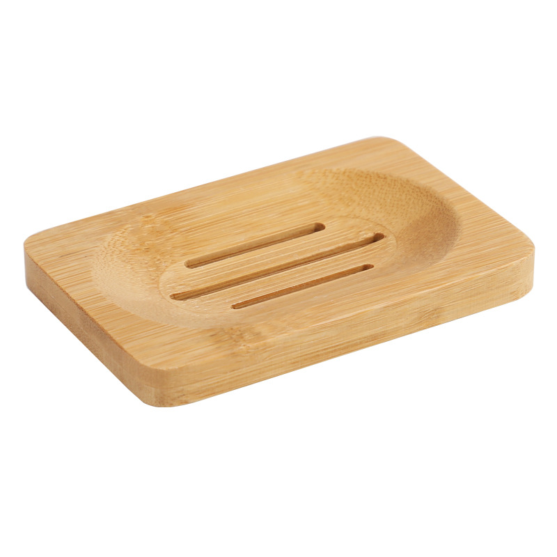 1 Pc Bamboo Wooden Soap Dish,  - Bamboo Cutlery 评论和价格