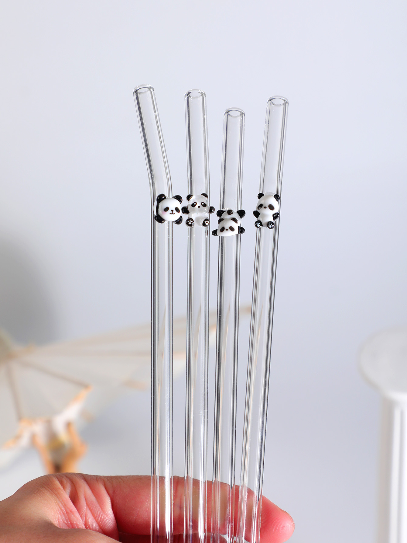 4/7PCS Panda Design Reusable B - Reusable Straw 评论和价格