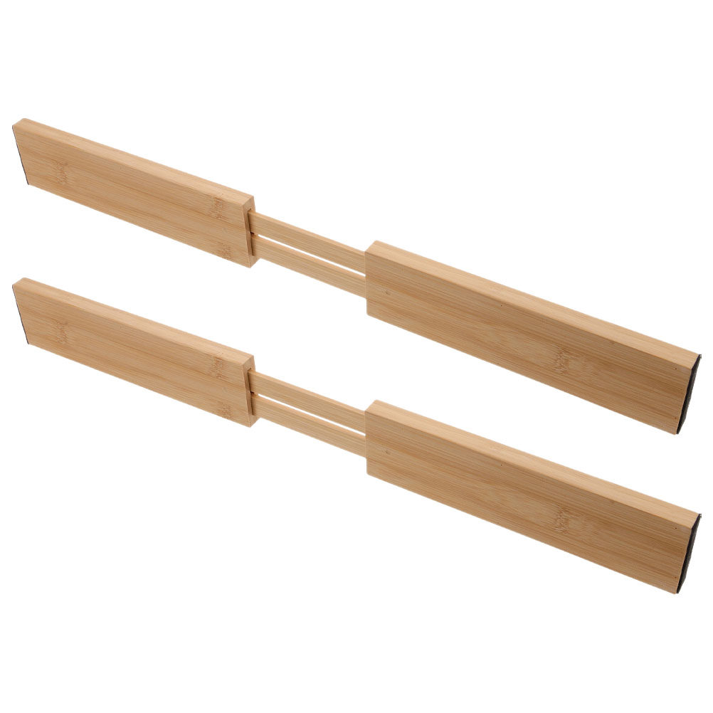 2Pcs Bamboo Drawer Dividers Ad - Bamboo Cutlery 评论和价格