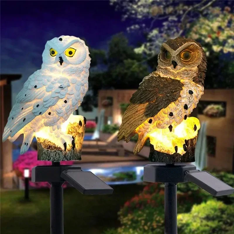 Solar Owl Statue Garden Light  - Solar Garden Light 评论和价格