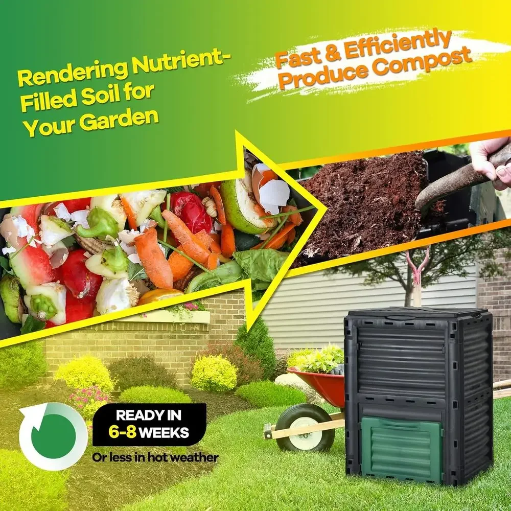 80 Gallon Outdoor Composting B - Compost Bin 评论和价格