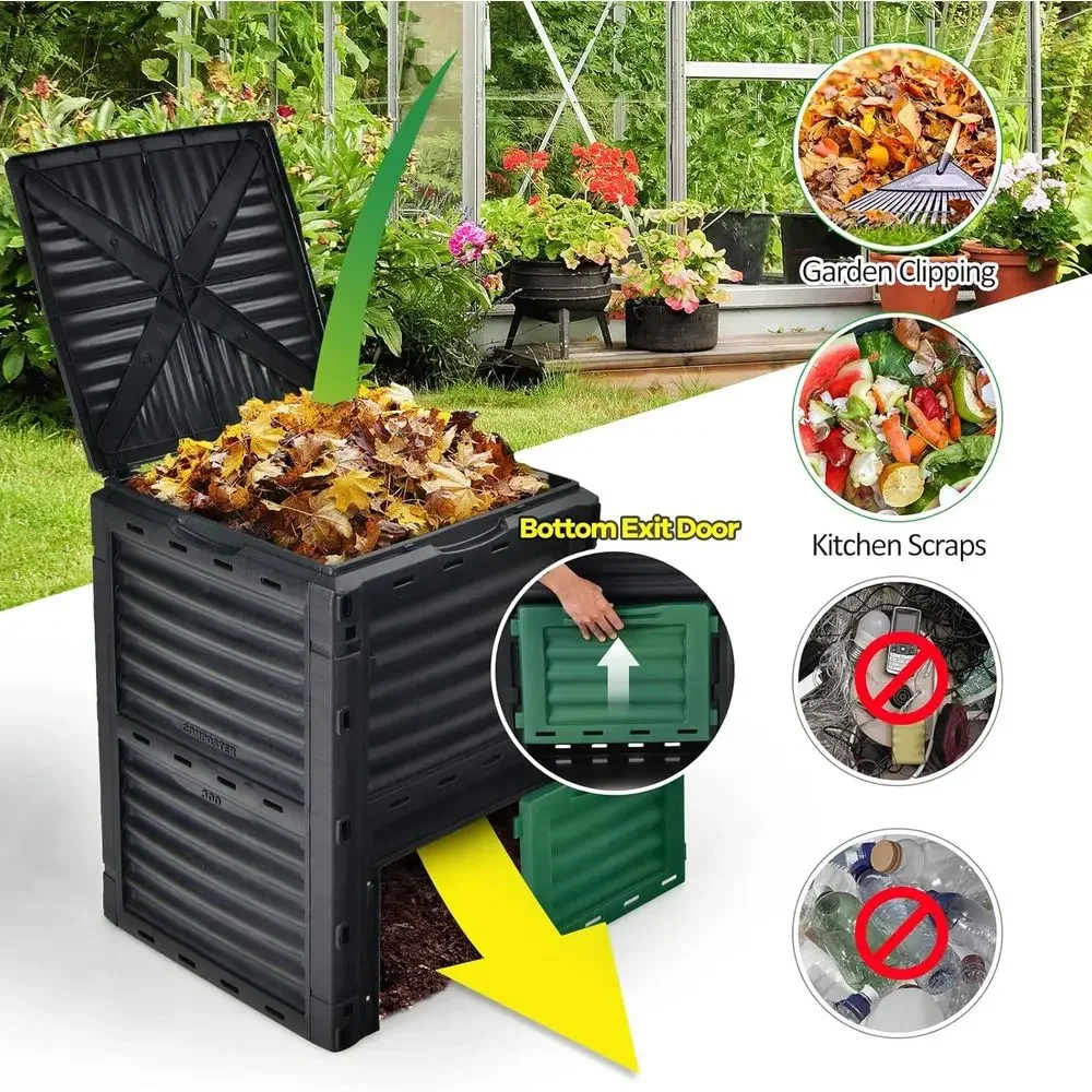 80 Gallon Outdoor Composting B - Compost Bin 评论和价格