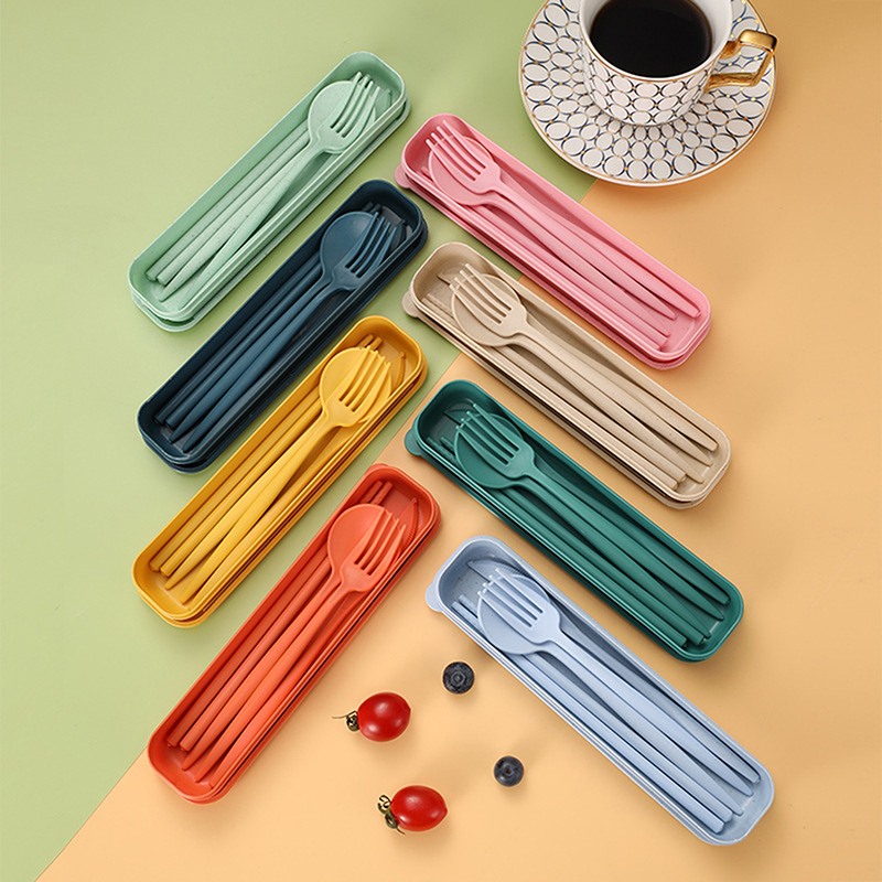 4Pcs/Set Portable Utensils Wit - Reusable Straw 评论和价格