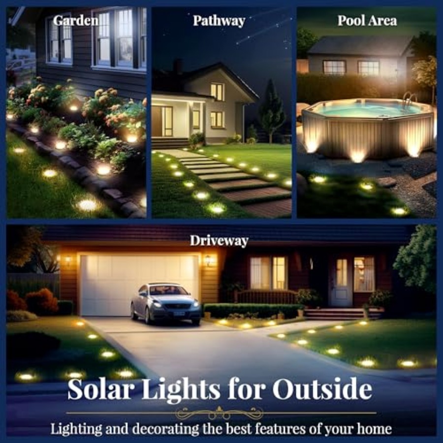 Solar Ground Lights Solar Ligh - Solar Garden Light 评论和价格