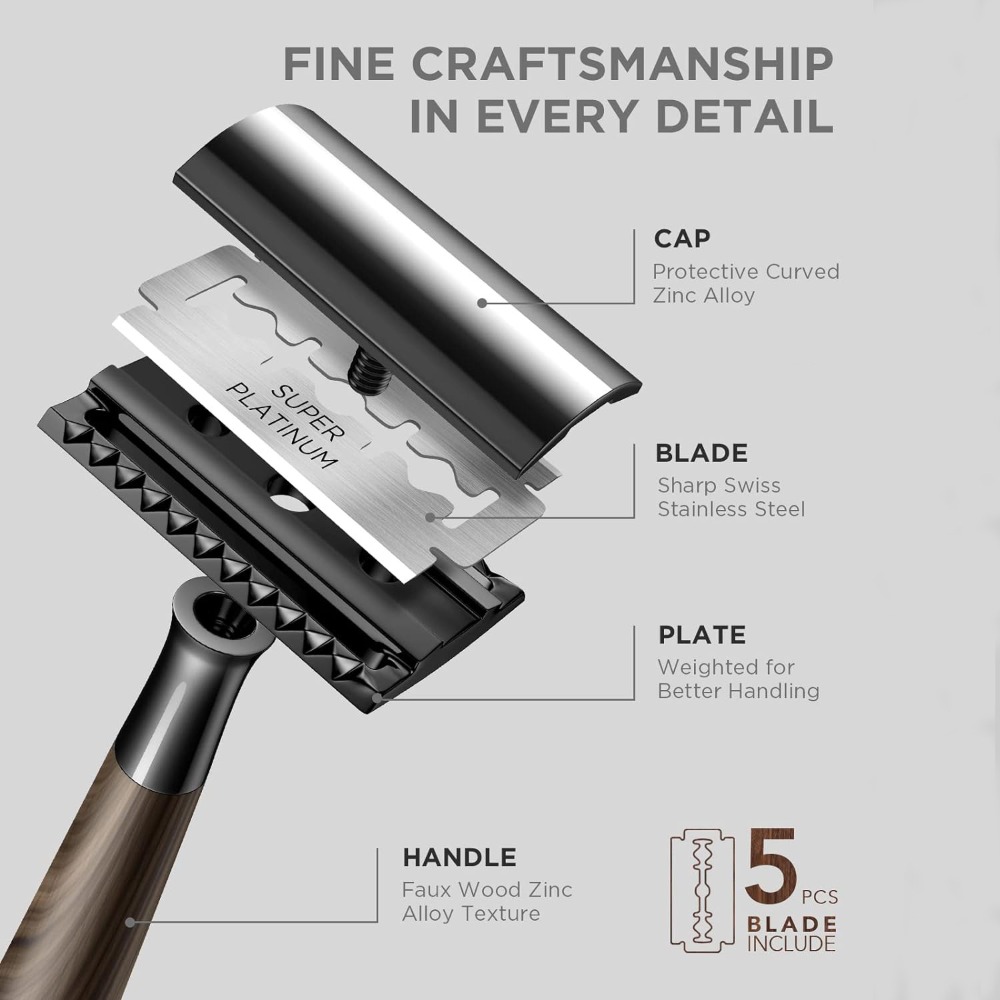 Advanced Double Edge Safety Ra - Safety Razor Handle 评论和价格